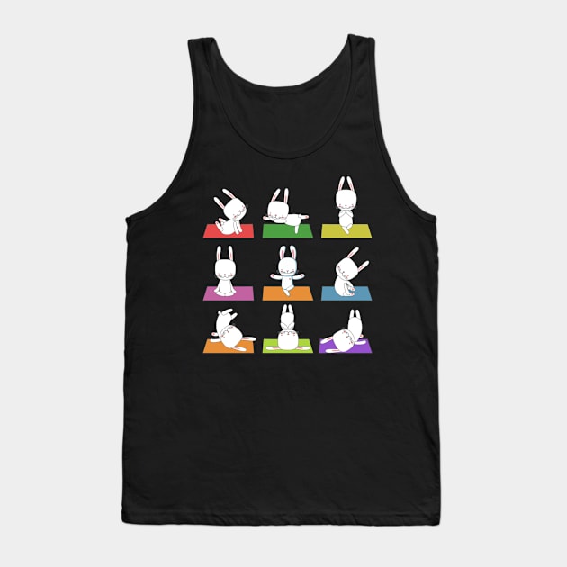 Bunny Yoga Funny Rabbits In Yoga Poses Sports T-Shirt Tank Top by reynoldsouk4